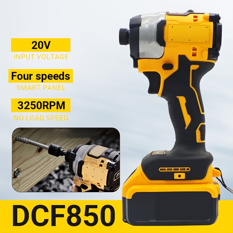 TEMU 20v Driver (tool Only - No Battery) Requires For Dewalt Battery 3250rpm, Quick Release Hex & Appliance Maintenance