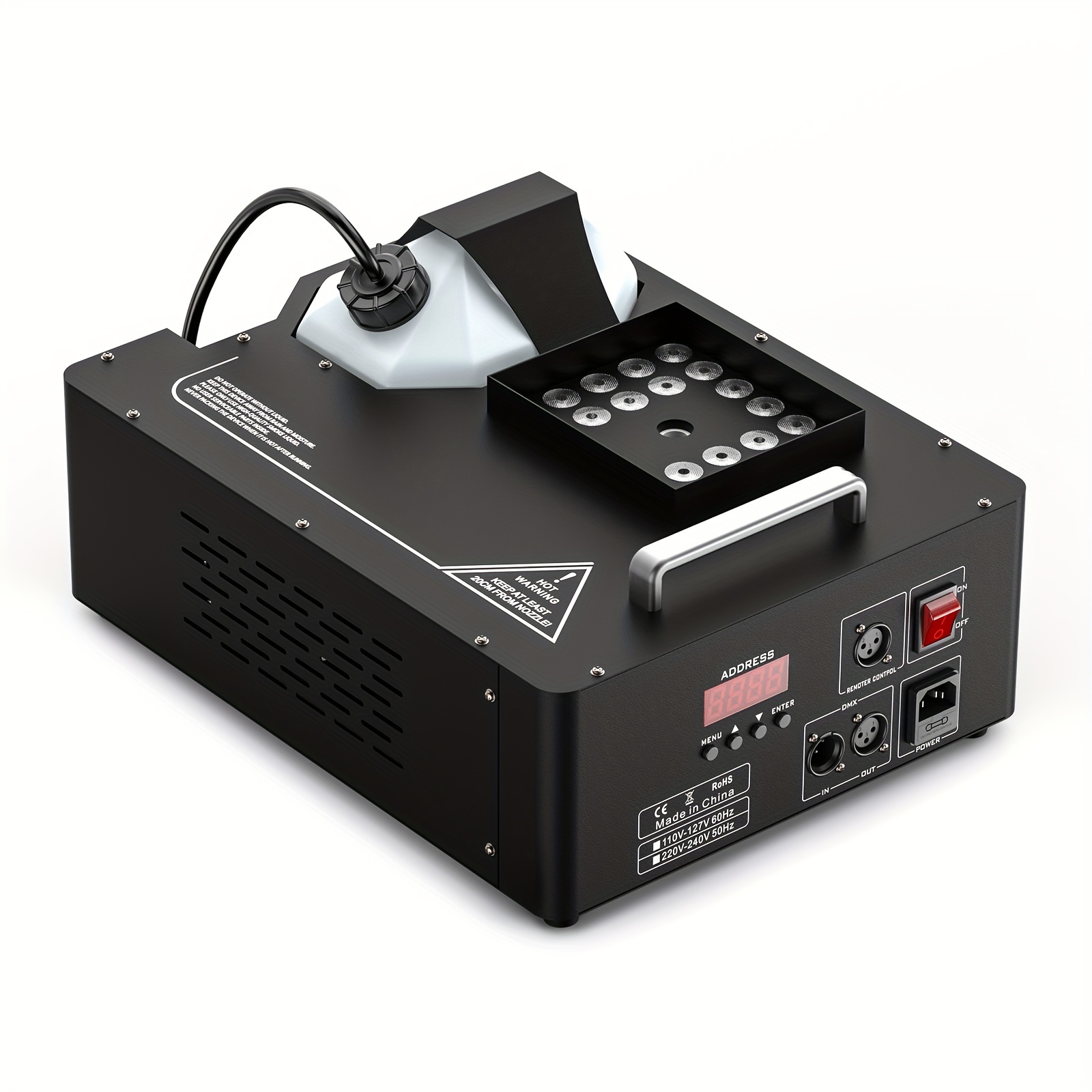 thumbnail image 2 of 1500W RGB LED DMX Fog Machine With Remote - 2L Capacity For DJ Parties & Stage Effects 2 of 5