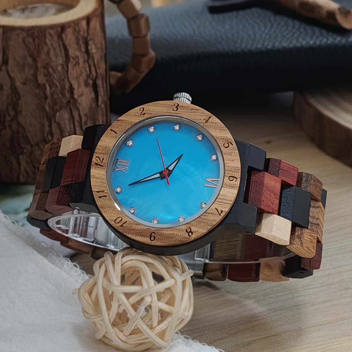 Image of Men's Wooden Watch - Stylish Quartz Wristwatch For Men, Perfect Anniversary Gift For Your Husband