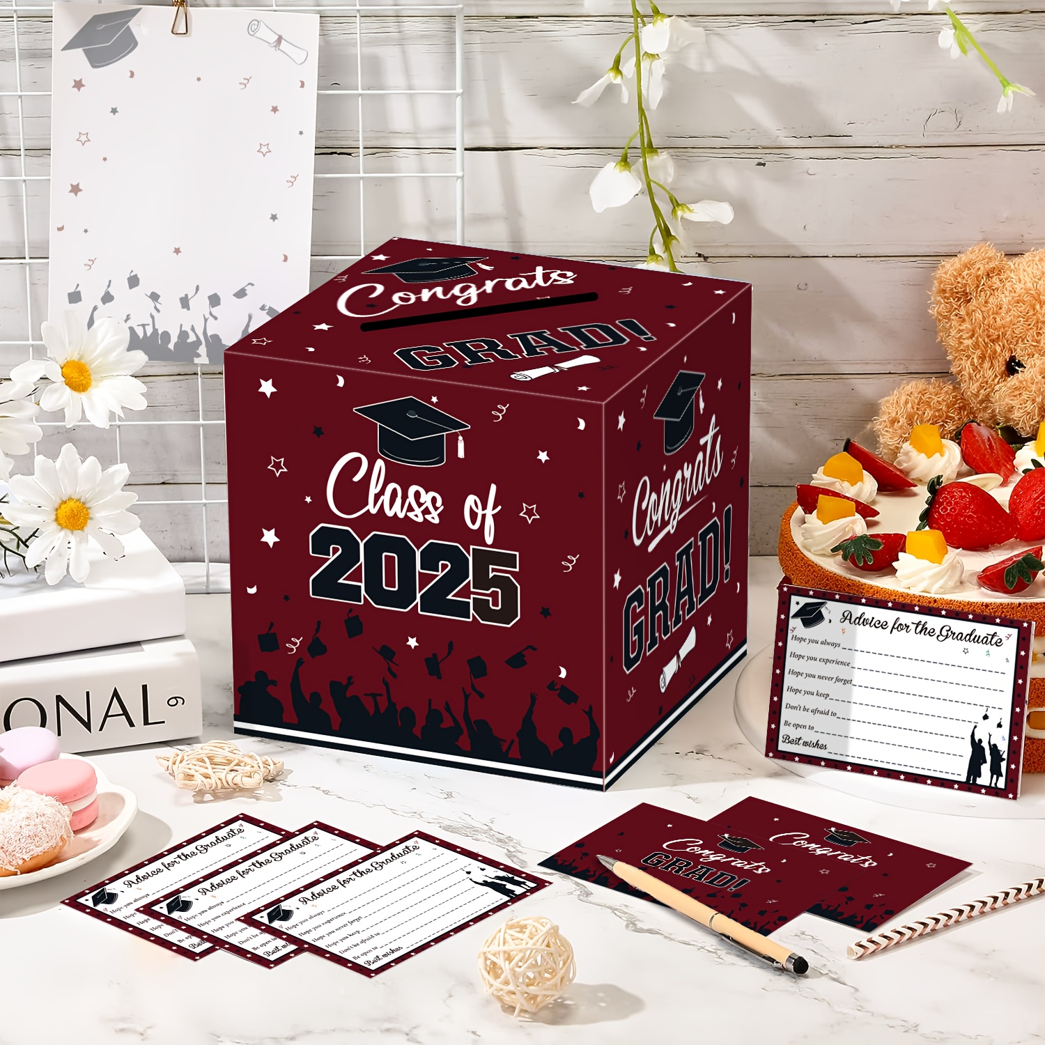 51pcs 2025 graduation card box set 1pc box - Temu