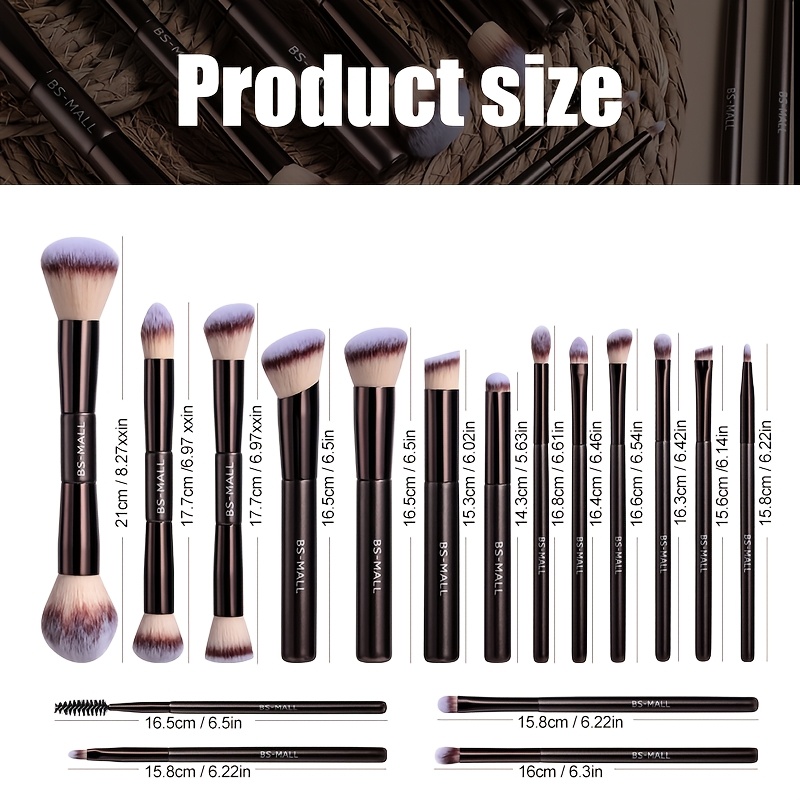 BS-MALL 17pcs Makeup Brush Set for Precise Application