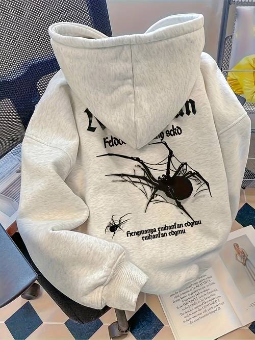 youth boys clothing sweatshirt american trendy brand hip hop loose hooded sweatshirt teenagers winter american lazy chic thickened casual jacket for teenager for teenager