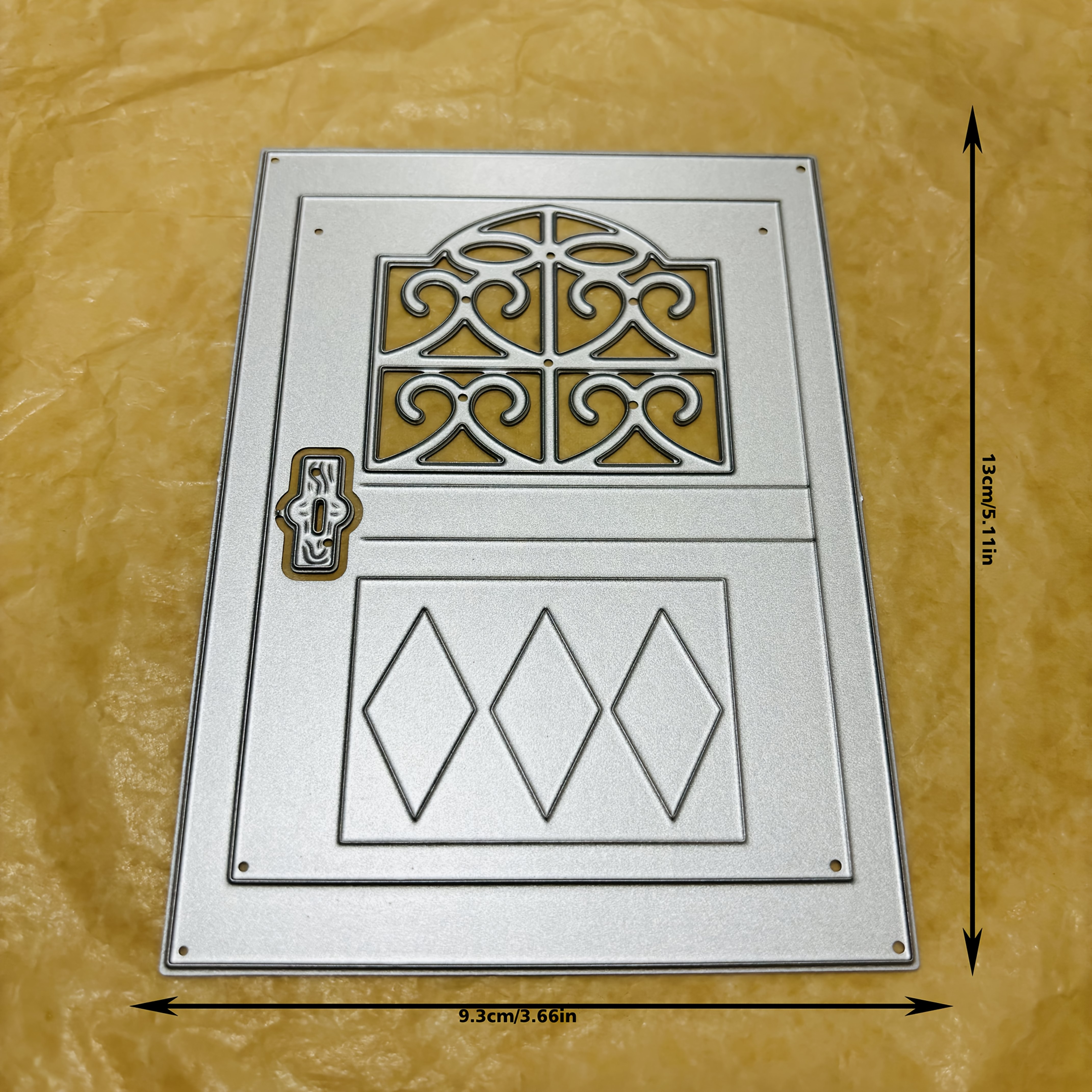 Image of Door Cutting Die Birthday Wedding Decoration Paper Craft Die Diy Scrapbooking And Stamping Stencil Supplies.