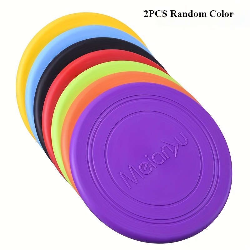 TEMU 2pcs Flying Disc Dog Flying Disc Outdoor Pet Toy, Random Colors