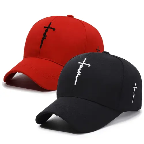 2 pack unisex polyester baseball caps geometric embroidery adjustable strapback breathable warm ideal for outdoor sports running workouts fathers day mothers day pride month