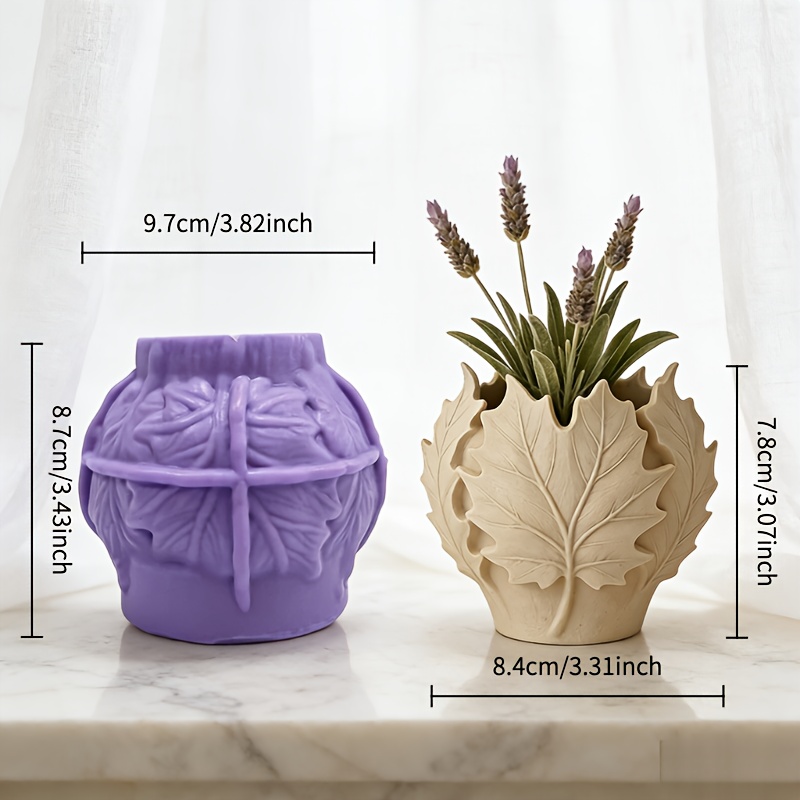 TEMU Leaf-shaped Resin Mold Suitable For Plaster/cement/resin - Flexible Leaf Template For Diy Crafts, For Home Decor, Office & Housewarming Gifts -
