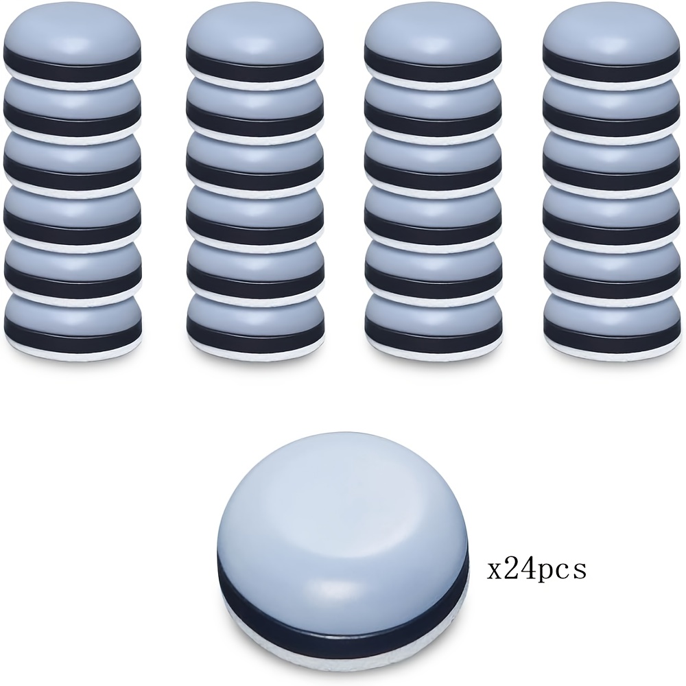 Image of 24pcs Appliance Slide Rails, 3/4-inch/20mm Small Self-adhesive Appliance Slides, Suitable For Heavy-duty Kitchen Appliances, Smooth Countertop Gliding, Compatible With Most Kitchen Appliances