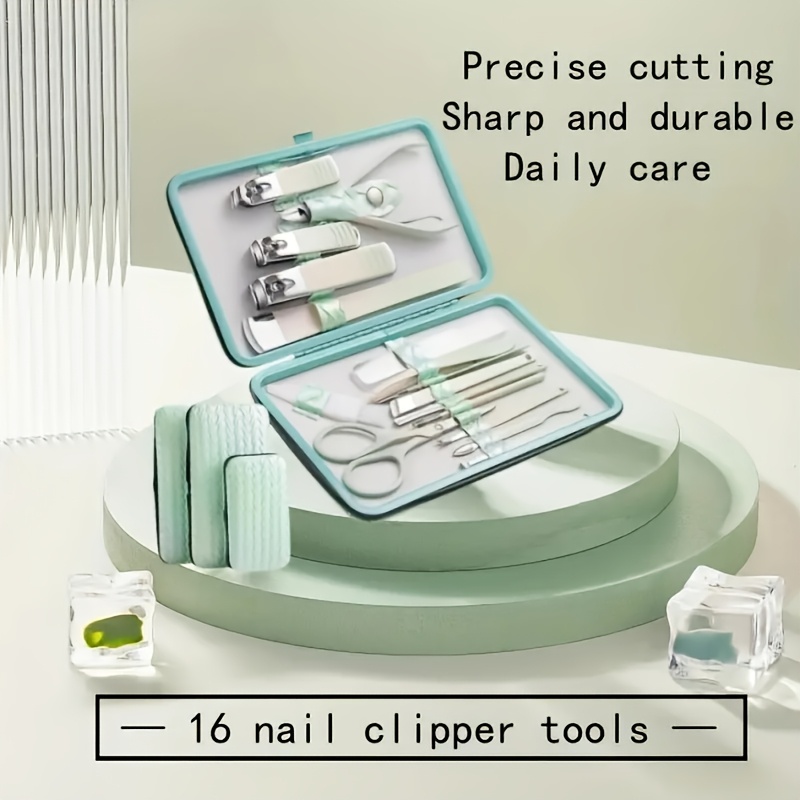 

Professional Stainless Steel Nail Clipper Travel & Grooming Kit Nail Tools Manicure & Pedicure Set Of, With Luxurious Case