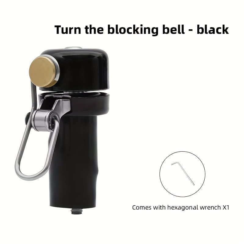 Offbondage Retro Bike Bell - Loud Bicycle Horn With Curved Handlebar Plug-in Alarm System, High-decibel Road Bike Accessories For (compatible With Road, Installation) - Bell)