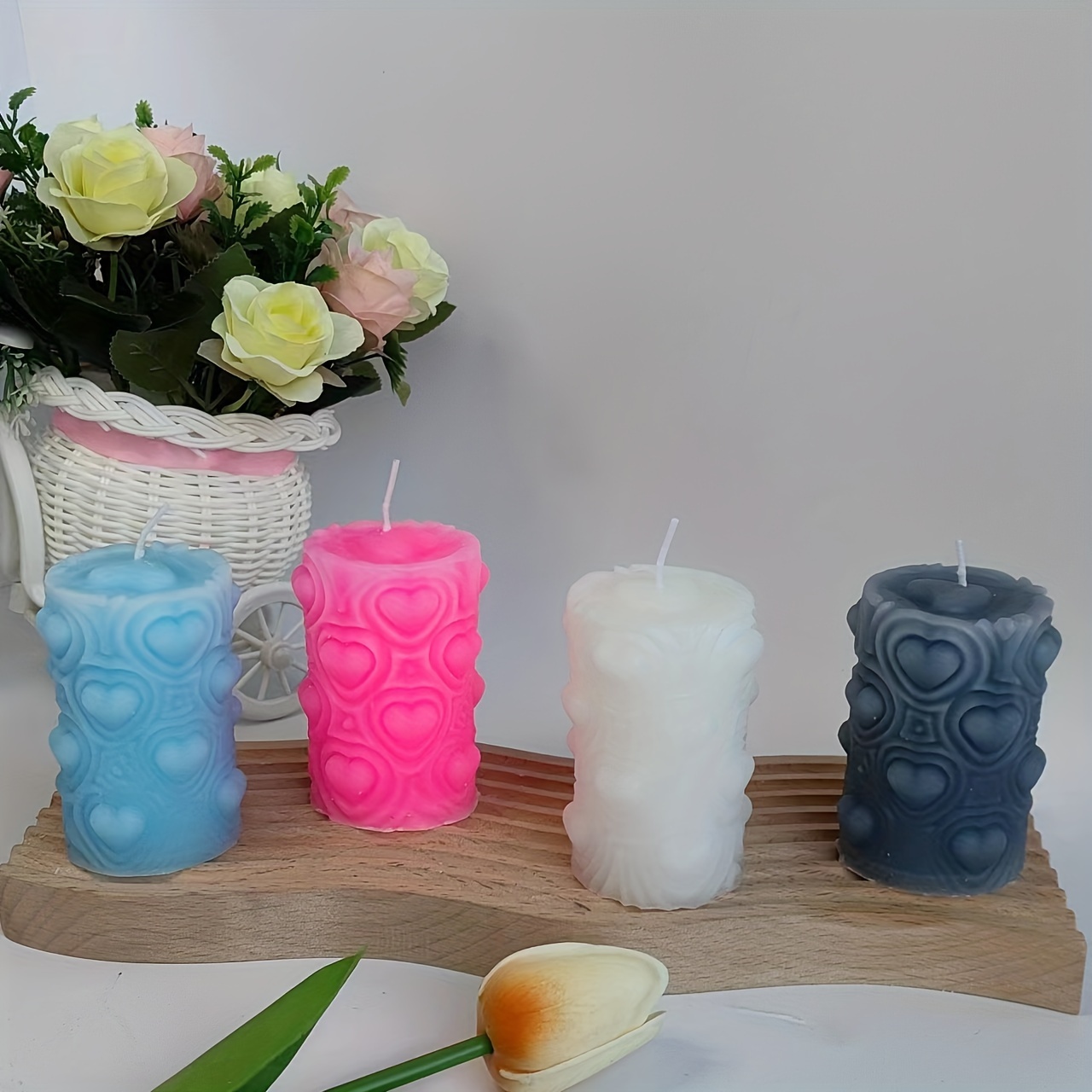 Handmade Rose Post Scented Candles Carved Design - Temu Philippines