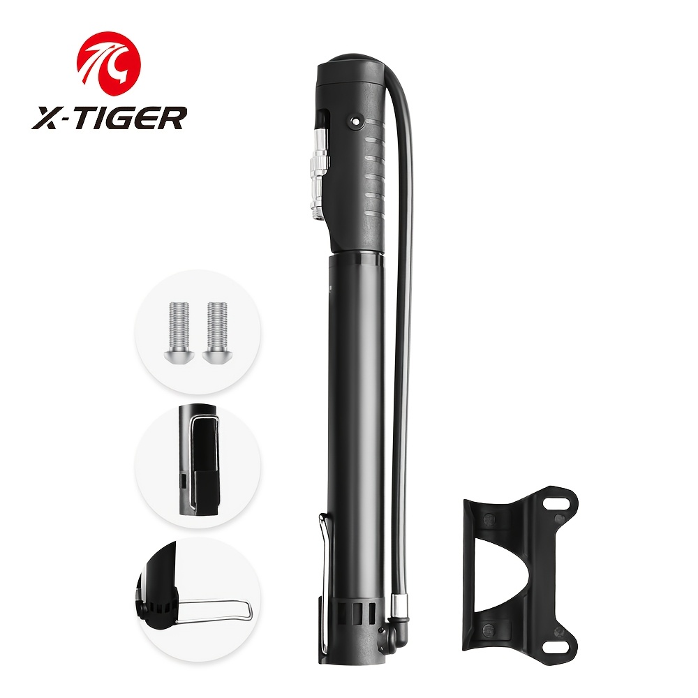 Image of X-tiger Bicycle Pump, 120 Manual Air Pump Suitable For French And Aluminum Bicycle Tire Pump, Suitable For Bicycles