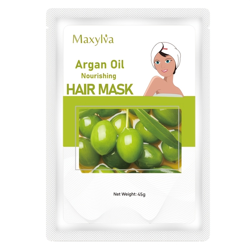 Image of Korean Style Cap-shaped Nourishing Conditioning Hair Mask With Argan Oil | Unisex, Form, Moisturizing Effect, Brand: Maxylva