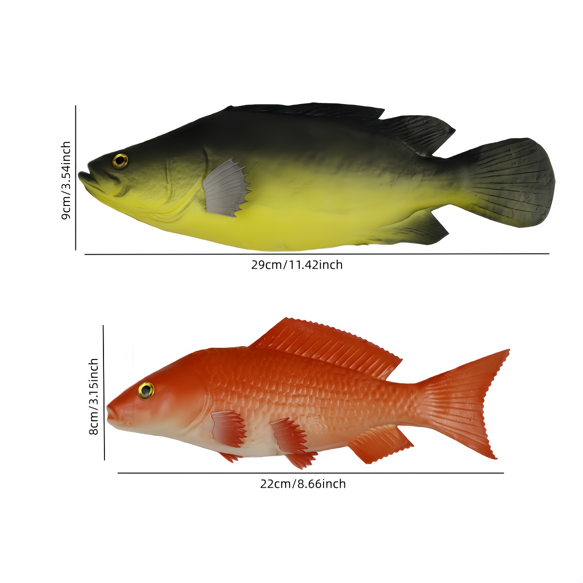 zwei knstliche fische  karausche roter koi ideal - Temu Germany
