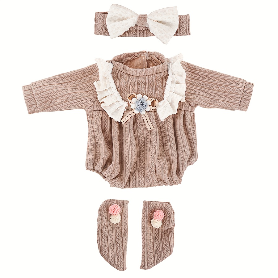 Image of Colored Doll Suit Fit For 43cm/17inch Dolls, Not Including Dolls. The Best Children's Holiday Gift., Chic Doll Clothing, Wear, Doll Outfit, Soft Fabric Dollwear, Doll Wardrobe Piece, Doll Collectors