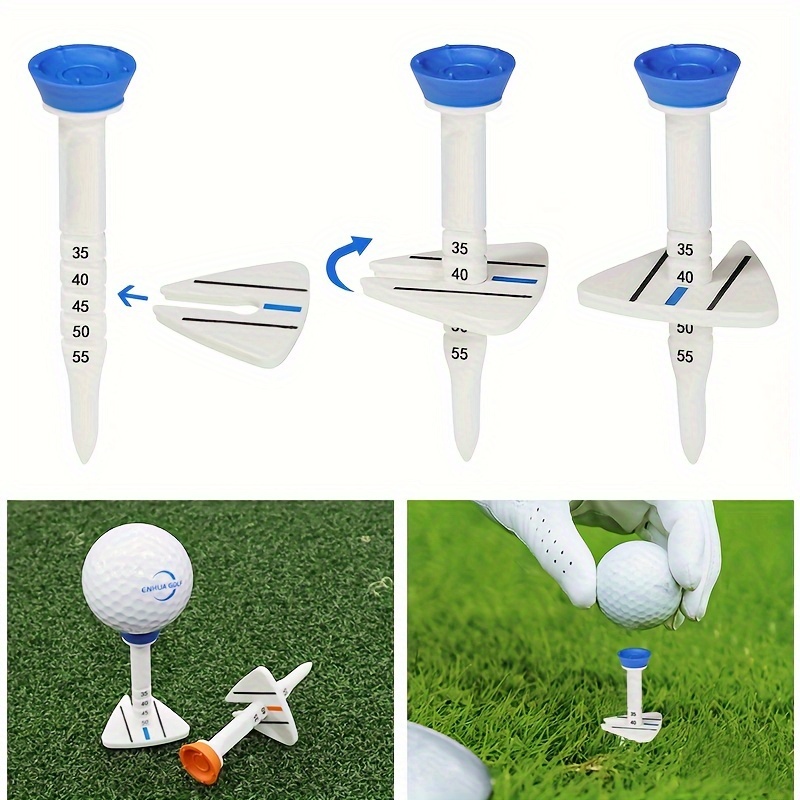 3-pack Adjustable Height Golf Tees, Multi-Color Set, Golf Accessories - Color Can Be Specified When Ordering details 2