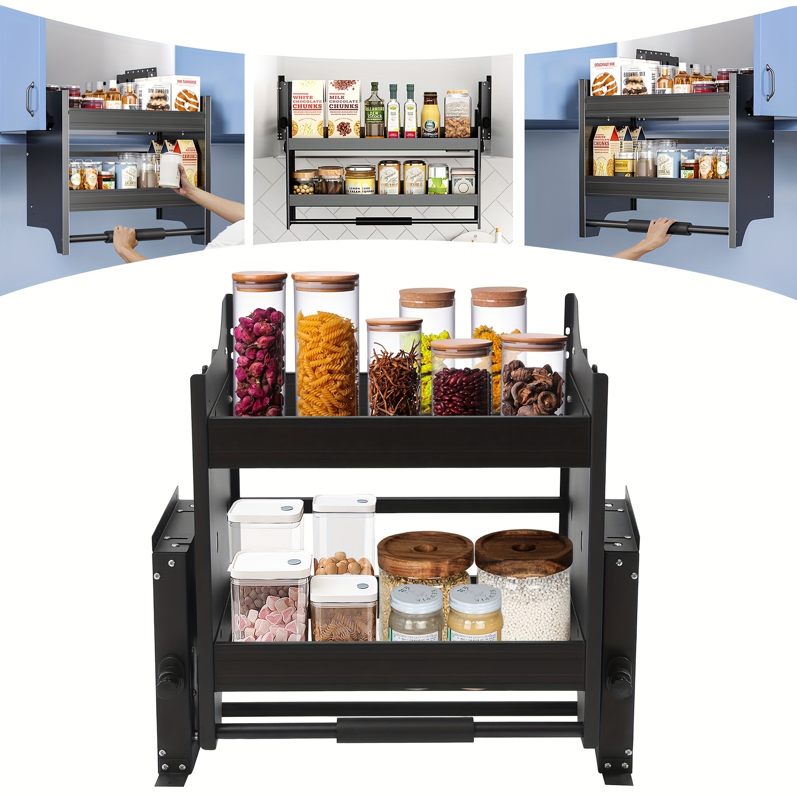 Pull Shelf Pull Shelf Organizer Kitchen Pull Temu