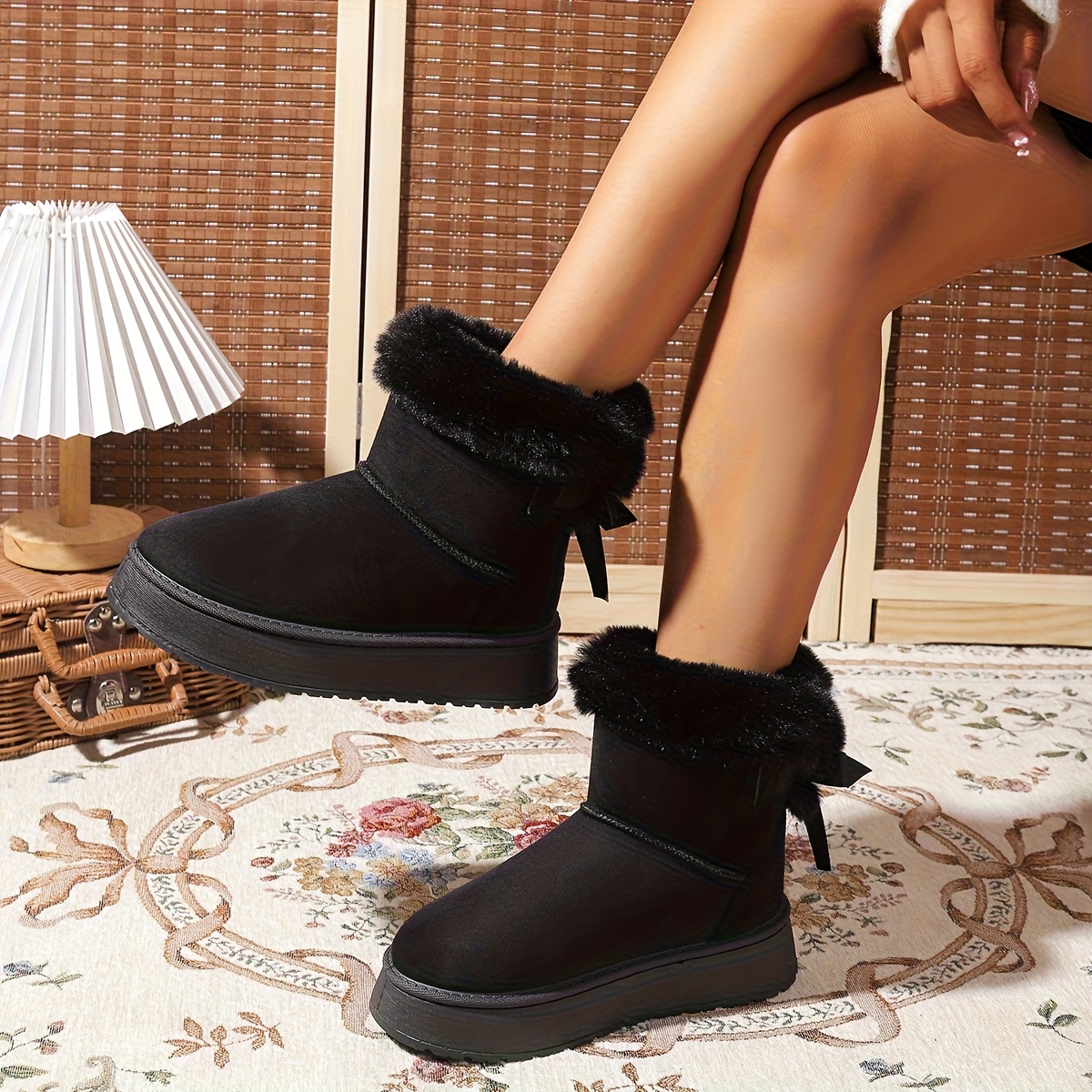 TEMU Women's Ankle Boots Snow Boots, Women Shoes