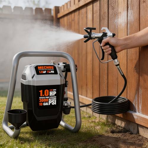 airless paint sprayer 0 35gpm rate high thinning free electric spray gun with brass nozzles and extension rod minimal overspray for home mech head airless paint sprayer