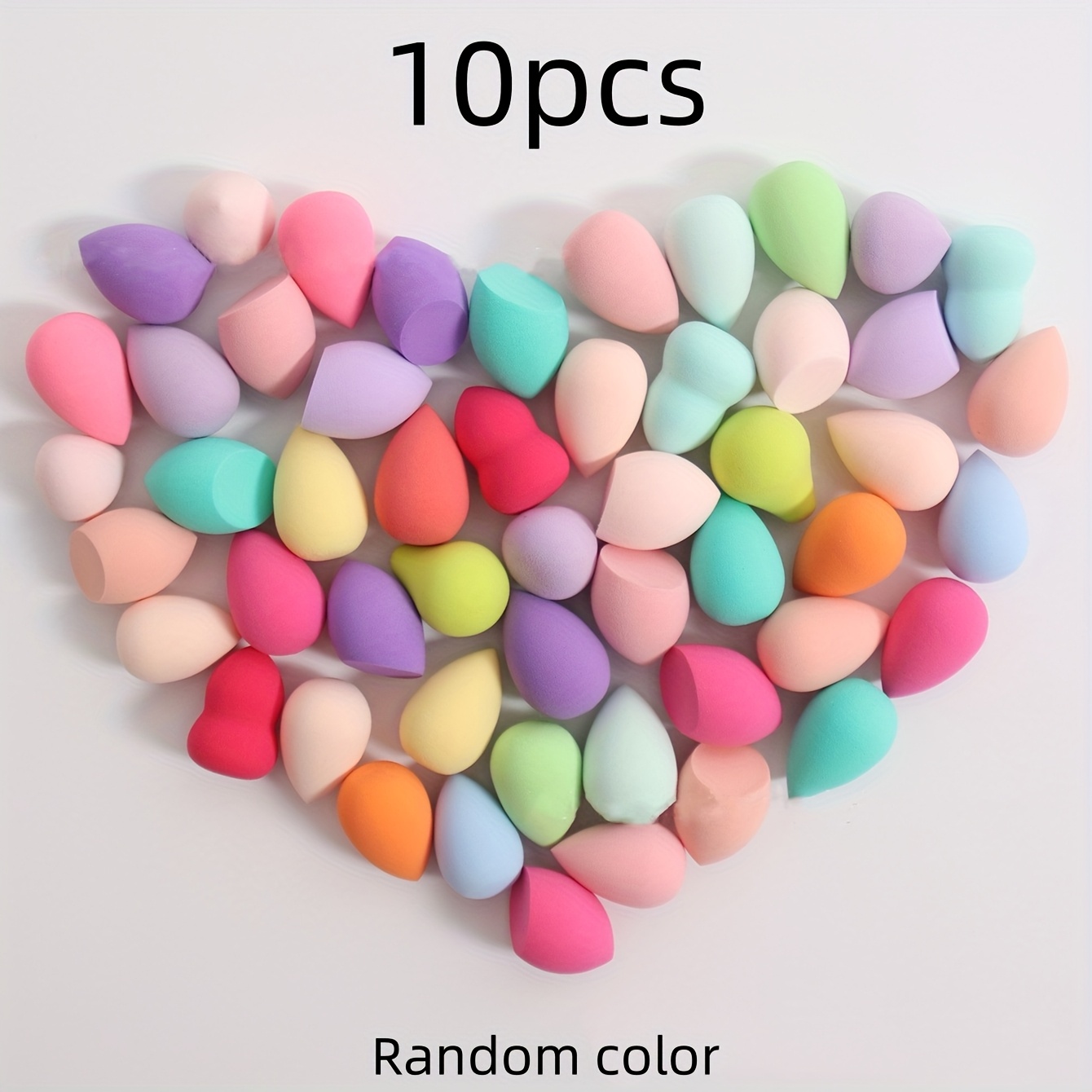 TEMU Mini sminkszivacs készlet - Kettős felhasználású, nedves és száraz, nem nedvszívó Beauty Blenders a tökéletes alapozó felhordásához, többszínű,