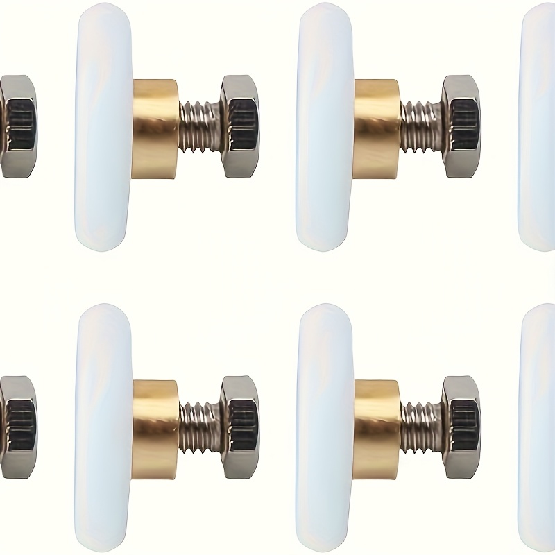 Pack Of 8 Rollers For Shower Doors, Bath, Shower Doors, Diameter Stainless Steel Ball With Screw 20 Mm