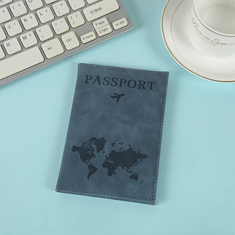 Image of Men' Slim Elegant Passport & Document Holder - Minimalist Passport Case Suitable For Travel, Passport Protector With Organization, Casual & Formal Use, Non-washable Care (ideal For , Ids, Visas)