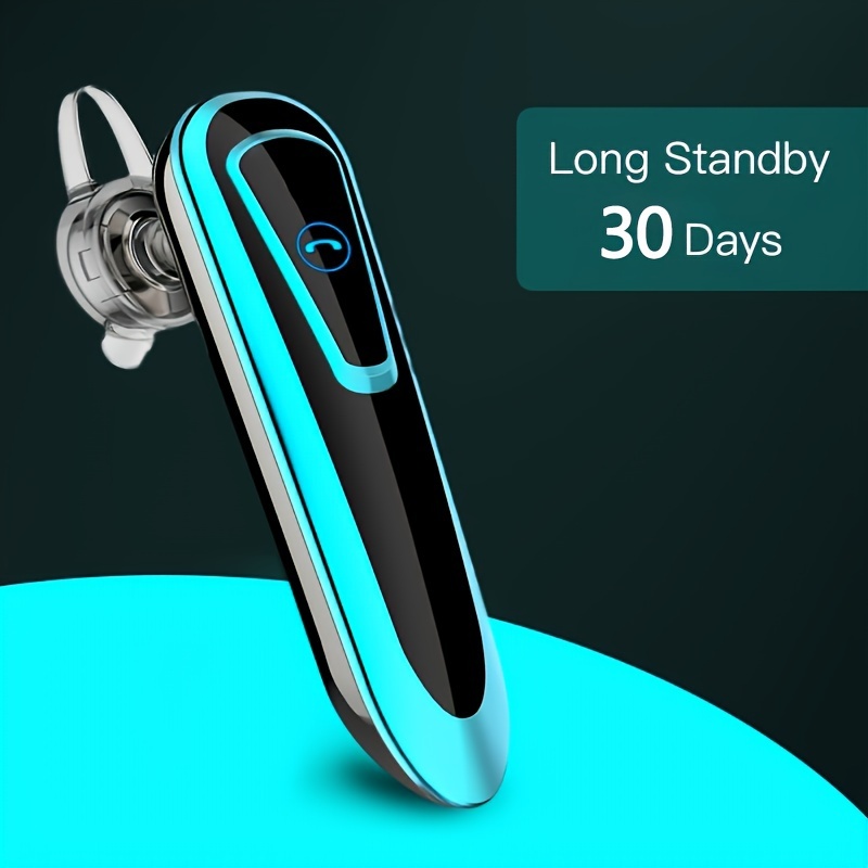 COMEXION Bluetooth Headset, Wireless Bluetooth Earpiece V5.0 Hands-Free  Earphones with Stereo Noise Canceling Mic, Compatible iPhone Android Cell