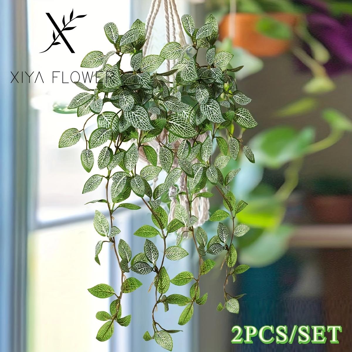 2 Stck/Satz Knstliche Weie * Pothos Hngegras, Netzblatt * Falsche  Hnge-Bambus-* * Inchplant, Peperomia, Fittonia, Grn, PE-Material,  Polyesterfasermaterial, Grohandel, Knstliche Blume, ...