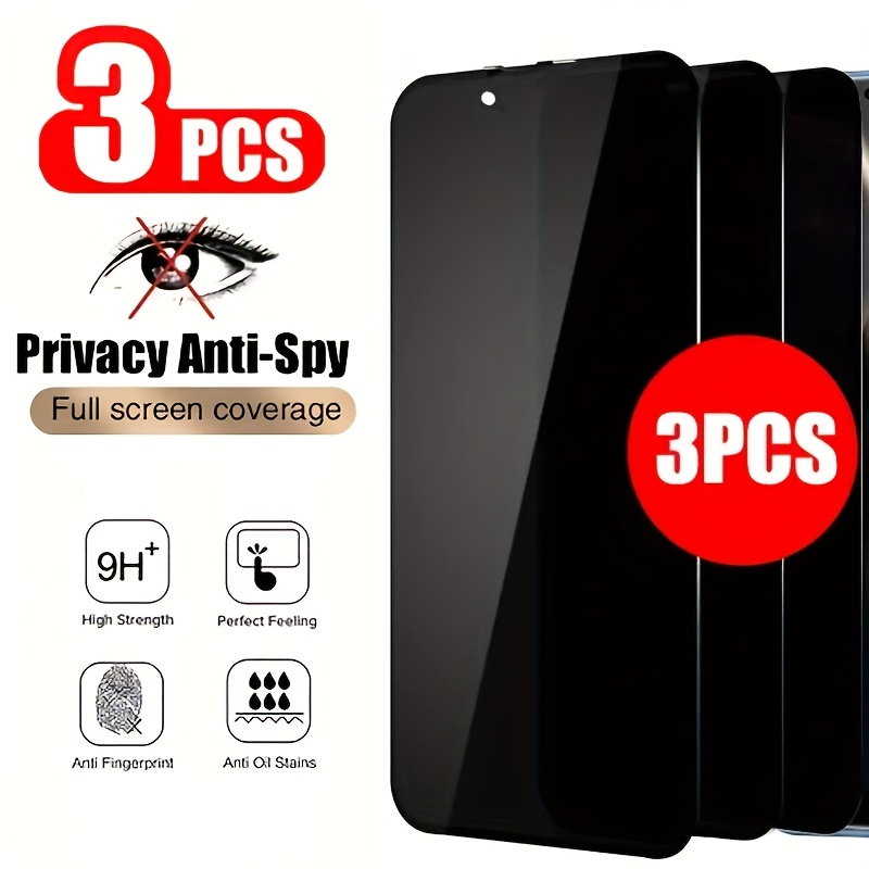 

3pcs Full-coverage Privacy Screen Protectors For Iphone 14/13/12/11 Pro/xs Max/xr/x/14 Plus/12/13 Mini