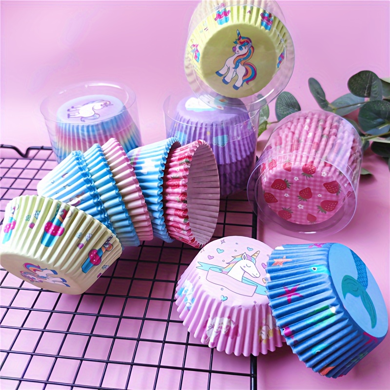 100 cupcake liners thick greaseproof paper baking Temu United