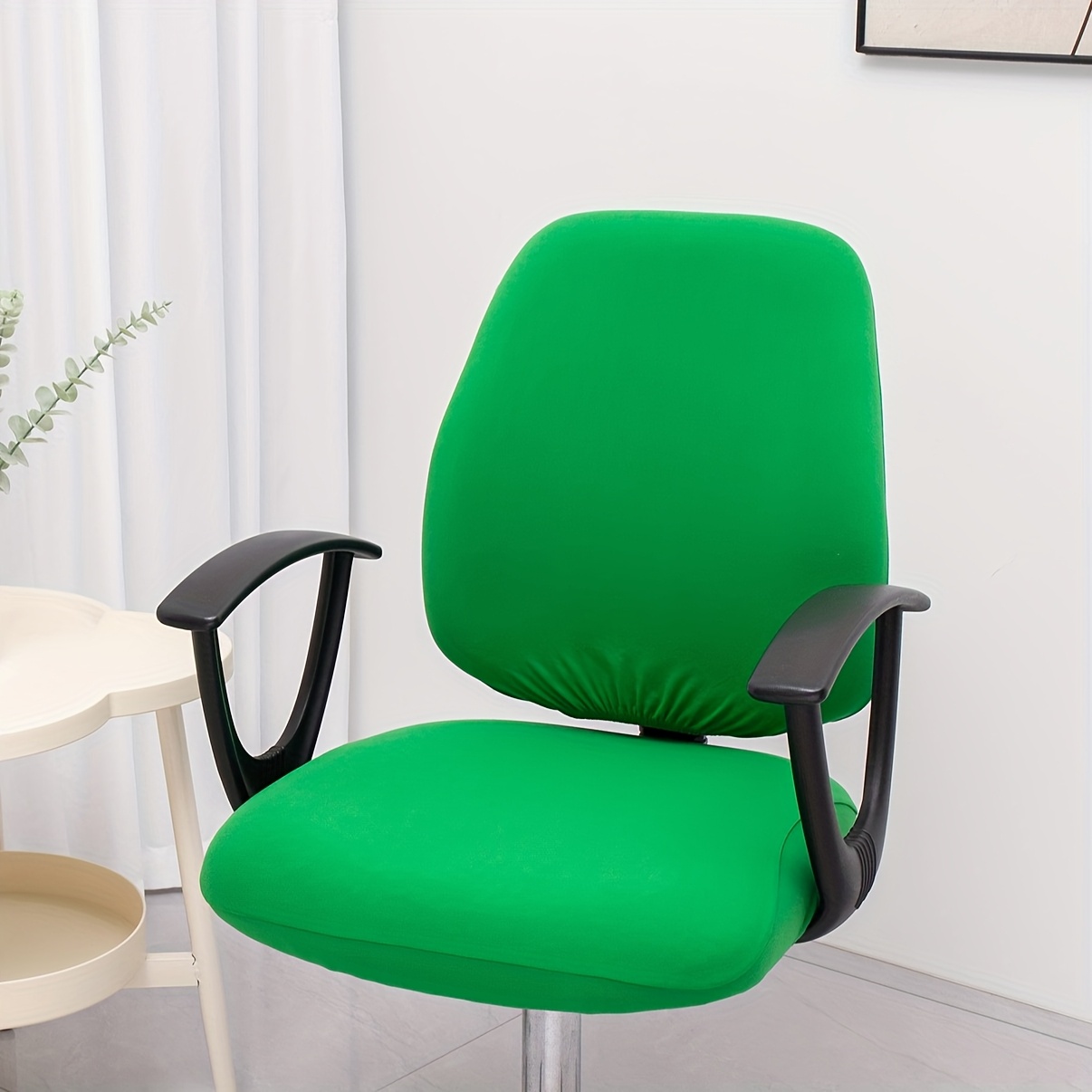 Housse De Chaise De Bureau Avec Accoudoirs Housses De Repos Pour Chaise D Ordinateur Housse De Chaise D Ordinateur Pour Fauteuil Pivotant Vert