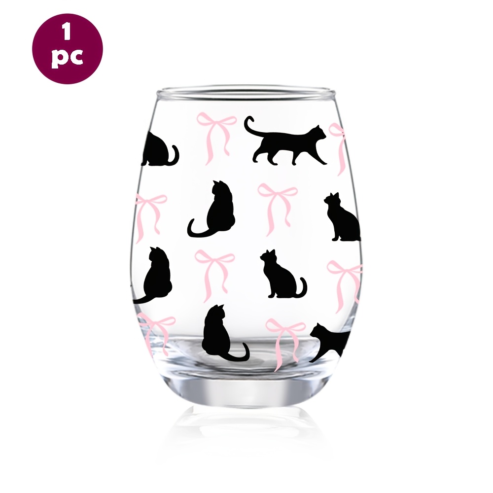 TEMU 1pc Of 12oz/350ml Stemless Wine Glasses, Suitable For Champagne And Whisky, Ideal For Indoor And Outdoor Gatherings. Perfect For Home, Office,