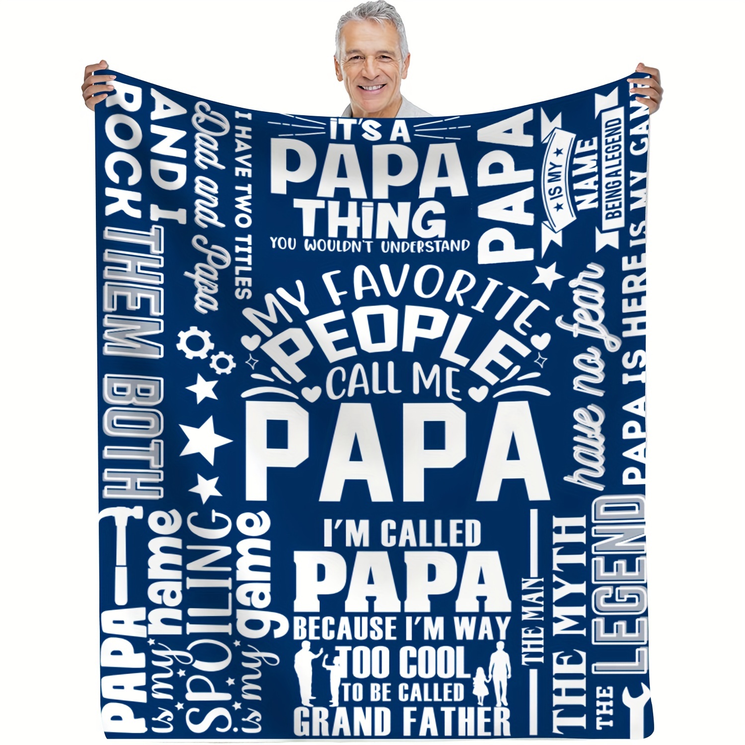 

Gift For Grandpa Blanket Birthday Gift Blanket Soft Flannel Sofa Blanket Tv Blanket