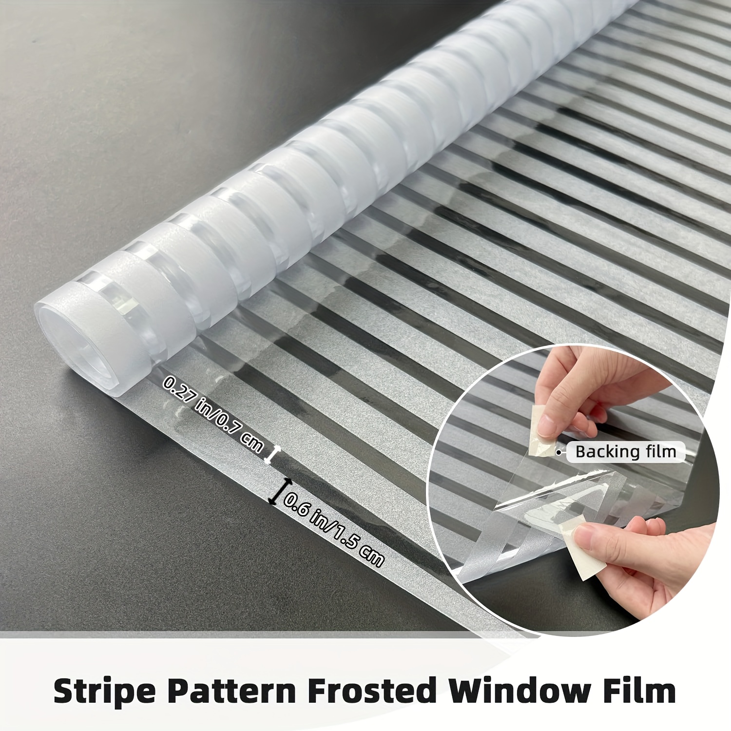 TEMU Static Cling Window Film Compatible For Privacy - Non-adhesive Semi- Frosted Glass With, Removable & Vinyl Sheets Suitable For Office, Home,