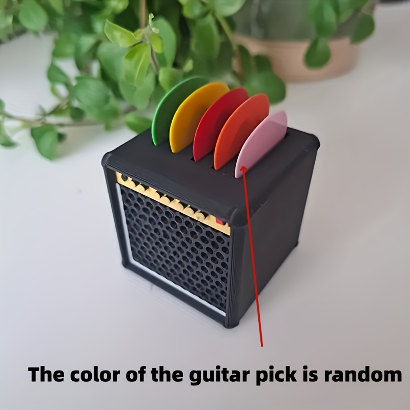 TEMU 6 Guitar Pick Holders, Vintage Amplifier Guitar Pick Holder, Portable Guitar Pick Holder, Gift For Guitar Lovers, Christmas Gift (1 Amplifier +