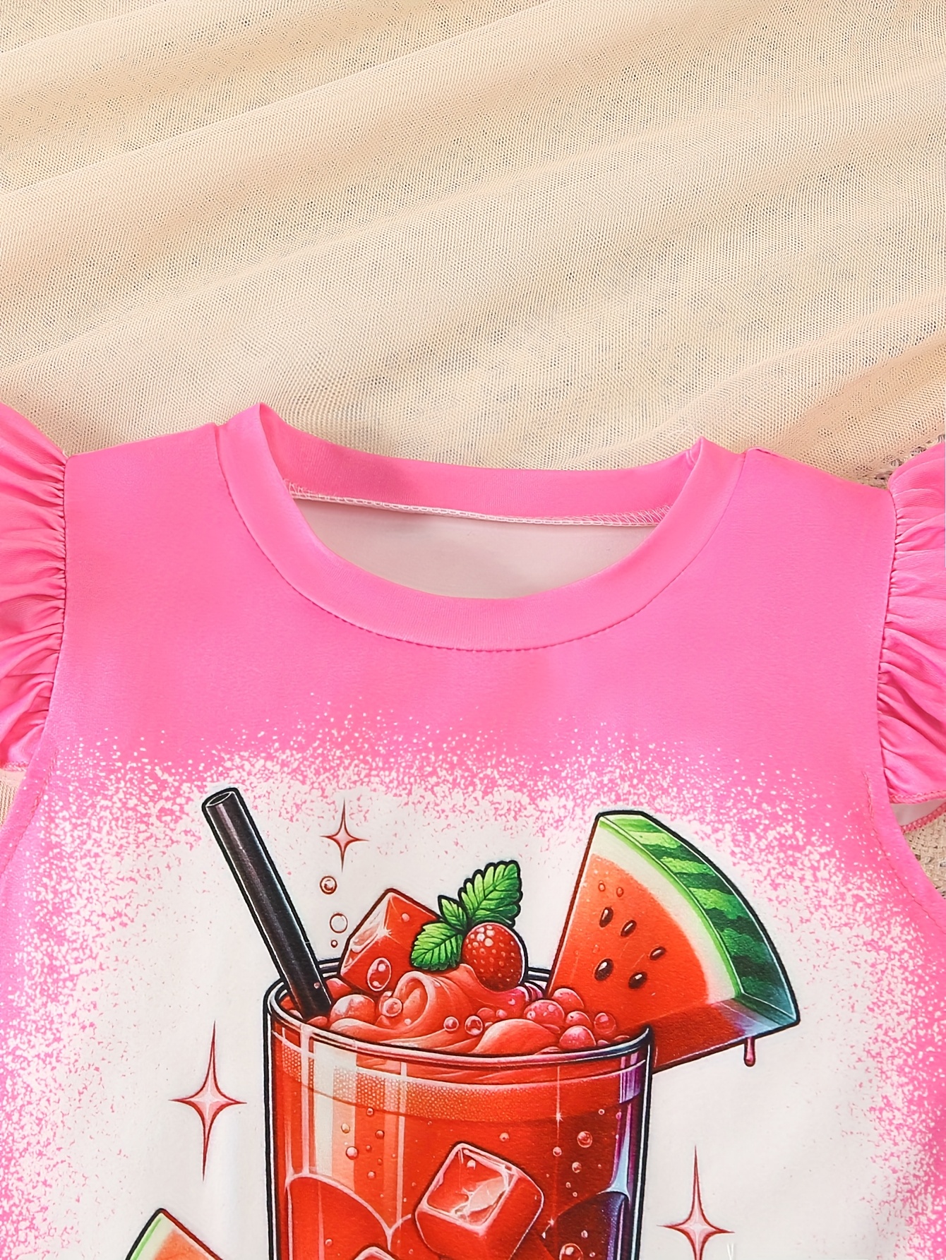 girls 2pcs print short sleeve t shirt - Temu Oman, image size:800x1066