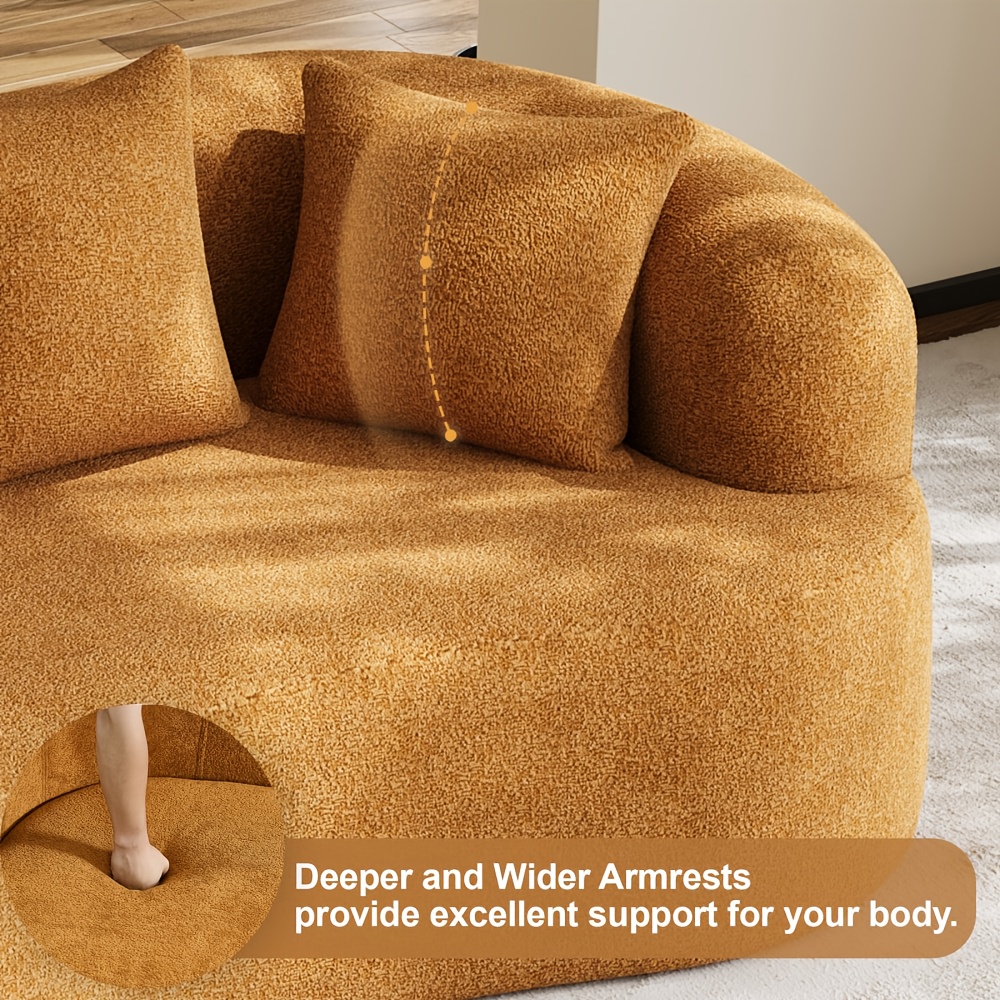 Moedrn Oversized Boneless Curved Sofa 68.5
