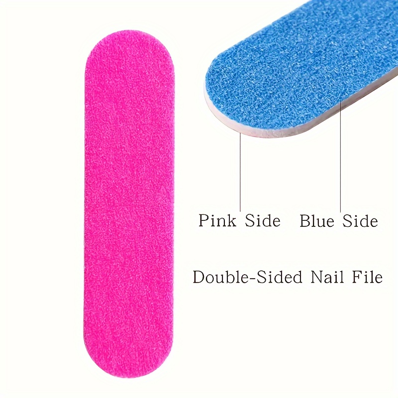 16pcs Double-Sided Nail Files, Convenient Mini Polishing Tools