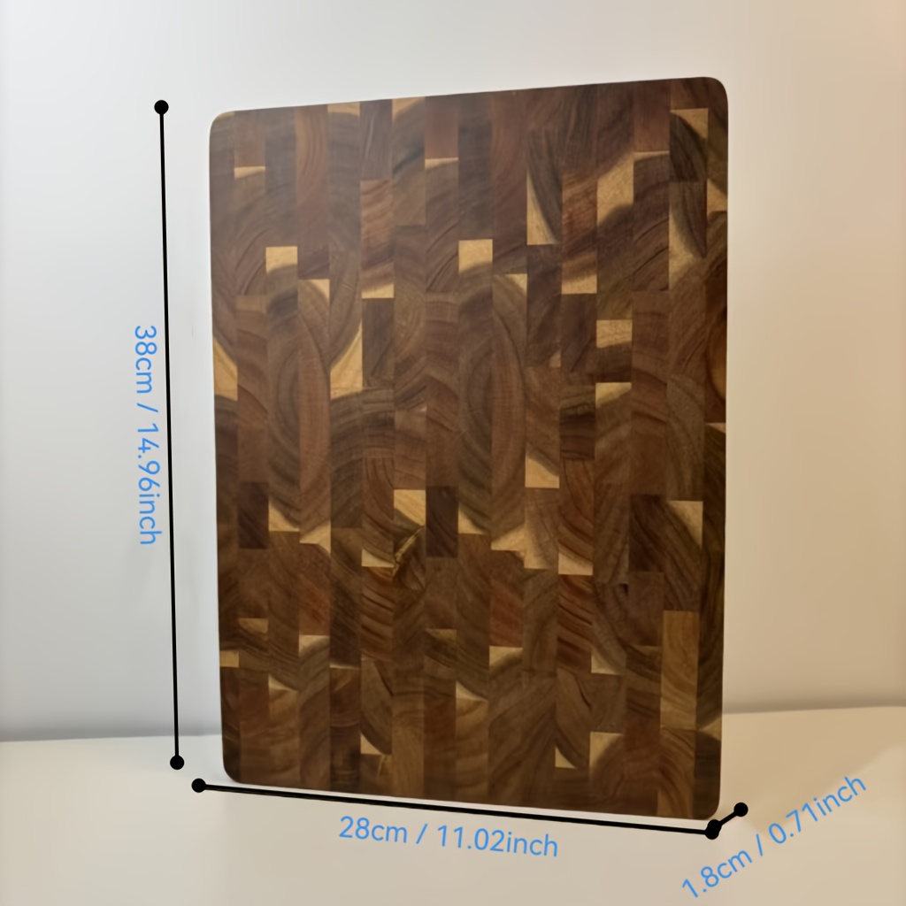 E-shop 1 Akazienholz-Schneidebrett – Stilvolles langes Holz-Küchenschneidebrett für Fleisch, Käse, Brot, Gemüse Obst – Charcuterie- Käse-Servierbrett,