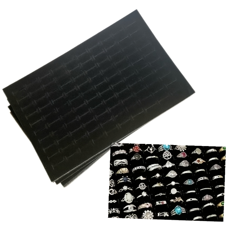 1pc/3pcs/5pcs 100-Slot Ring Earring Sponge Insert Board, Ring Stud Jewelry Display Board, Suitable for Retail Stores and Boutique Display and Storage