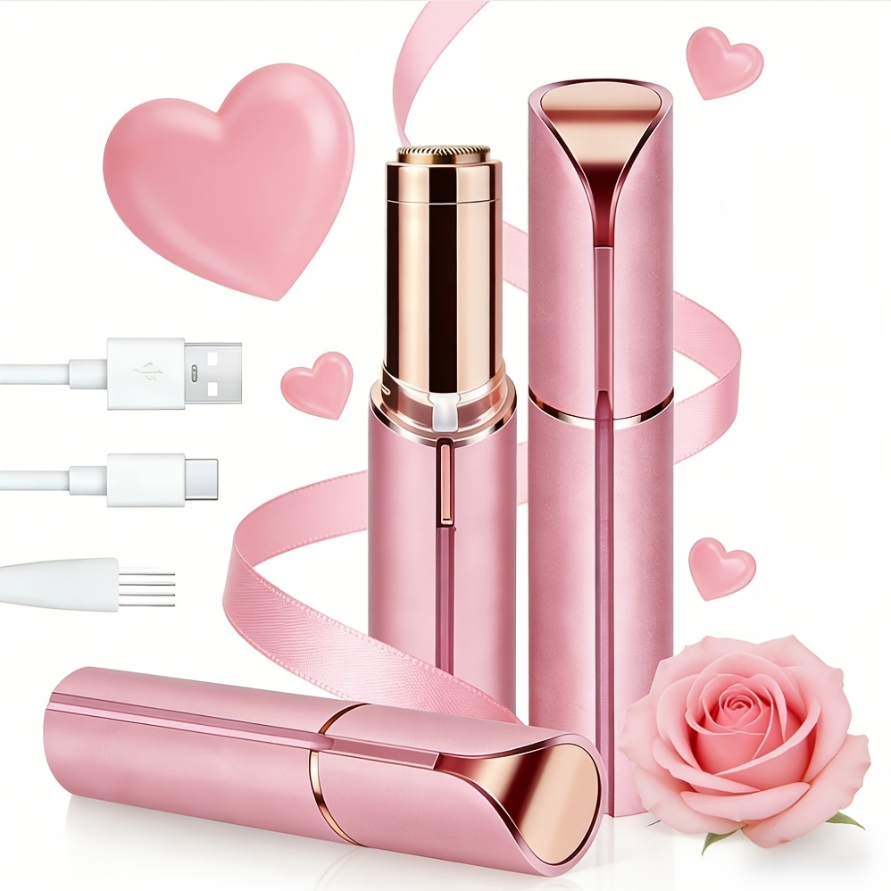 Facial Hair Remover, Women's Painless Shaver for Lips, Body, Arms, Beard, Mustache and Chin Eyebrow Razor, Perfect Valentine's Day Gift for Girlfriend and Mother — Zaynora Luxury Marketplace