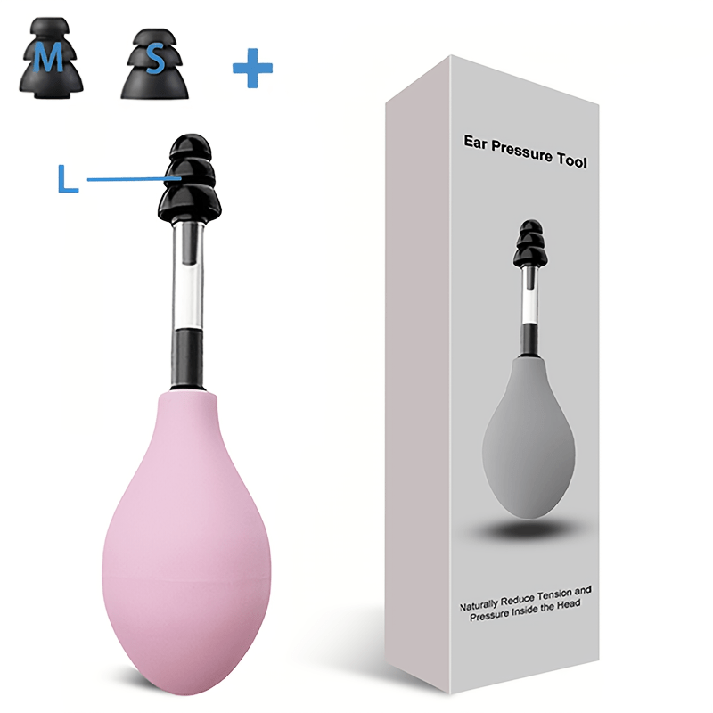 1 Device Xunhaoo Portable Ear Pressure Tool with 3 Sizes Soft Earplugs Suitable for Migraine, Tension Headache & Tinnitus - Travel-Friendly Earplug Massager Device - Image 6