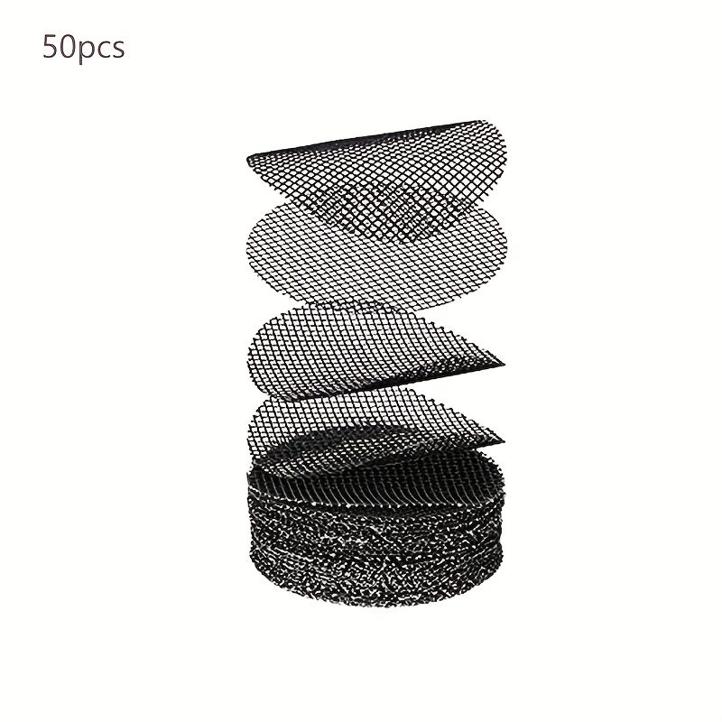 Image of 50pcs Flower Pot Hole Mesh Pad, Round Drainage Hole Screens Prevent Soil Loss Anti, Plant Drainage Screens Gasket, Bonsai Pot Bottom Grid Mat Mesh, Gardening Supplies