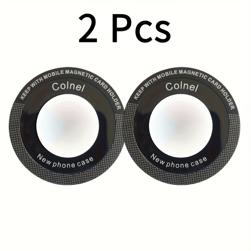 2pcs Sheet Adhered To The Back Of The Phone - Black Surface, Fixed. Suitable For Car Phone Holder, Dash Cam, And Driving