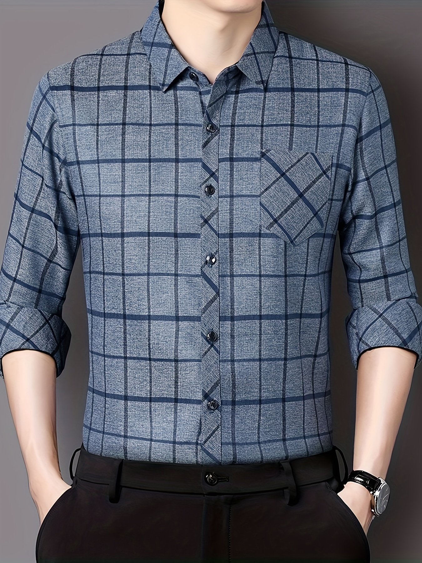 【U LAN】Motsu Loose Fit Checkered Shirt U LAN】Motsu Loose Fit Checkered Shirt U LAN】Motsu Loose