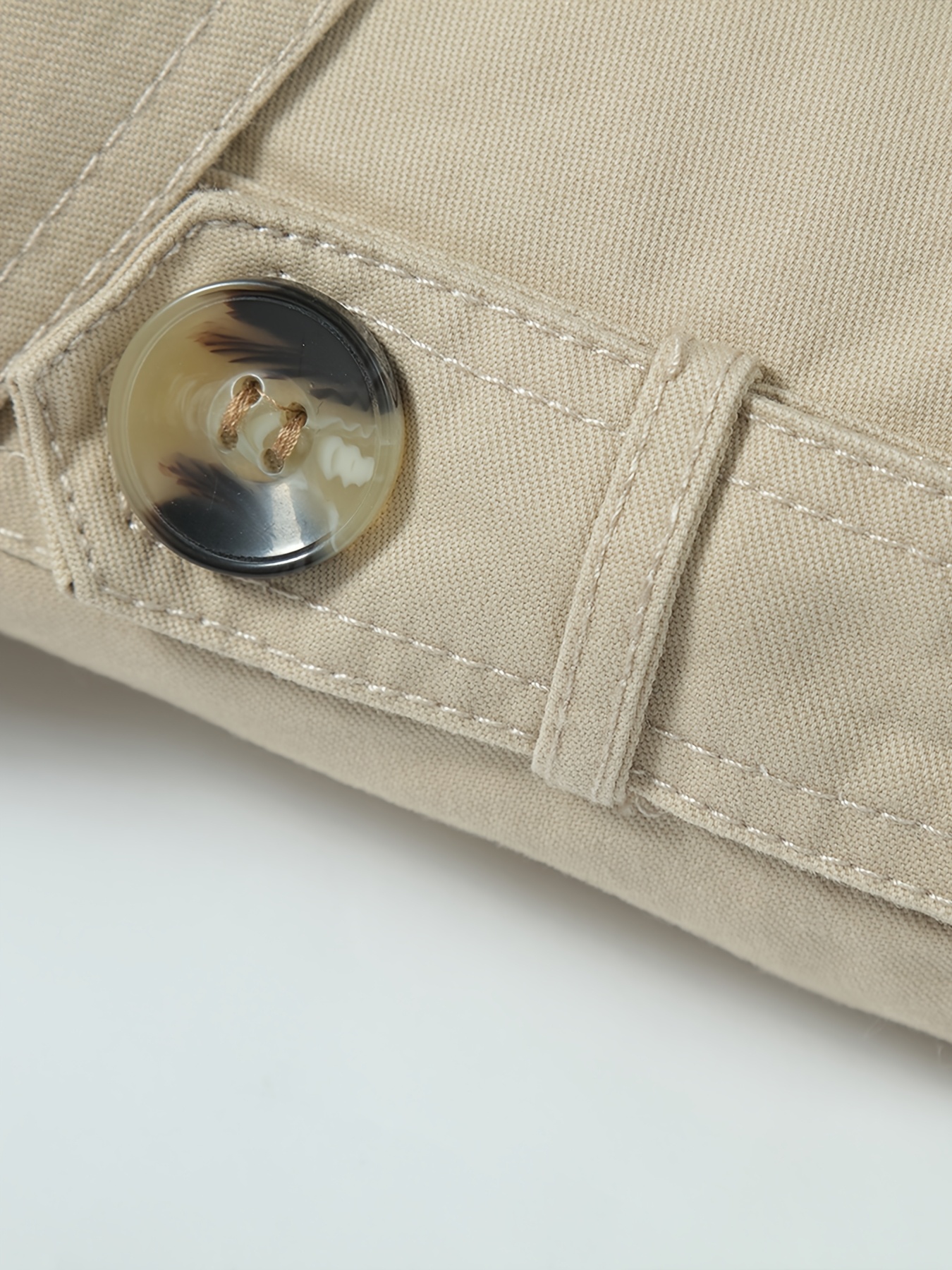 Men's Windbreaker, Men's Mid-Length Trench Coat with Turn- Collar, Casual Sport Windbreaker Jacket, Fashionable Minimalist Style, Multi-Button Design, Suitable for Outdoor Outings and Street Shopping