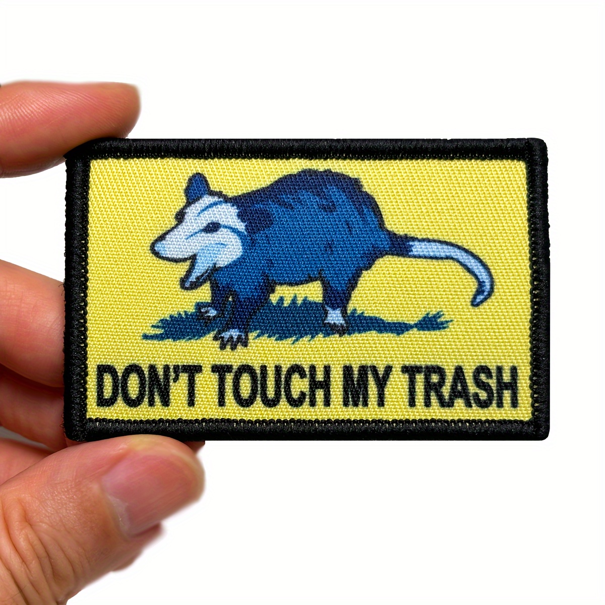 

1pc Don' My Trash Patch, Removable With Backing