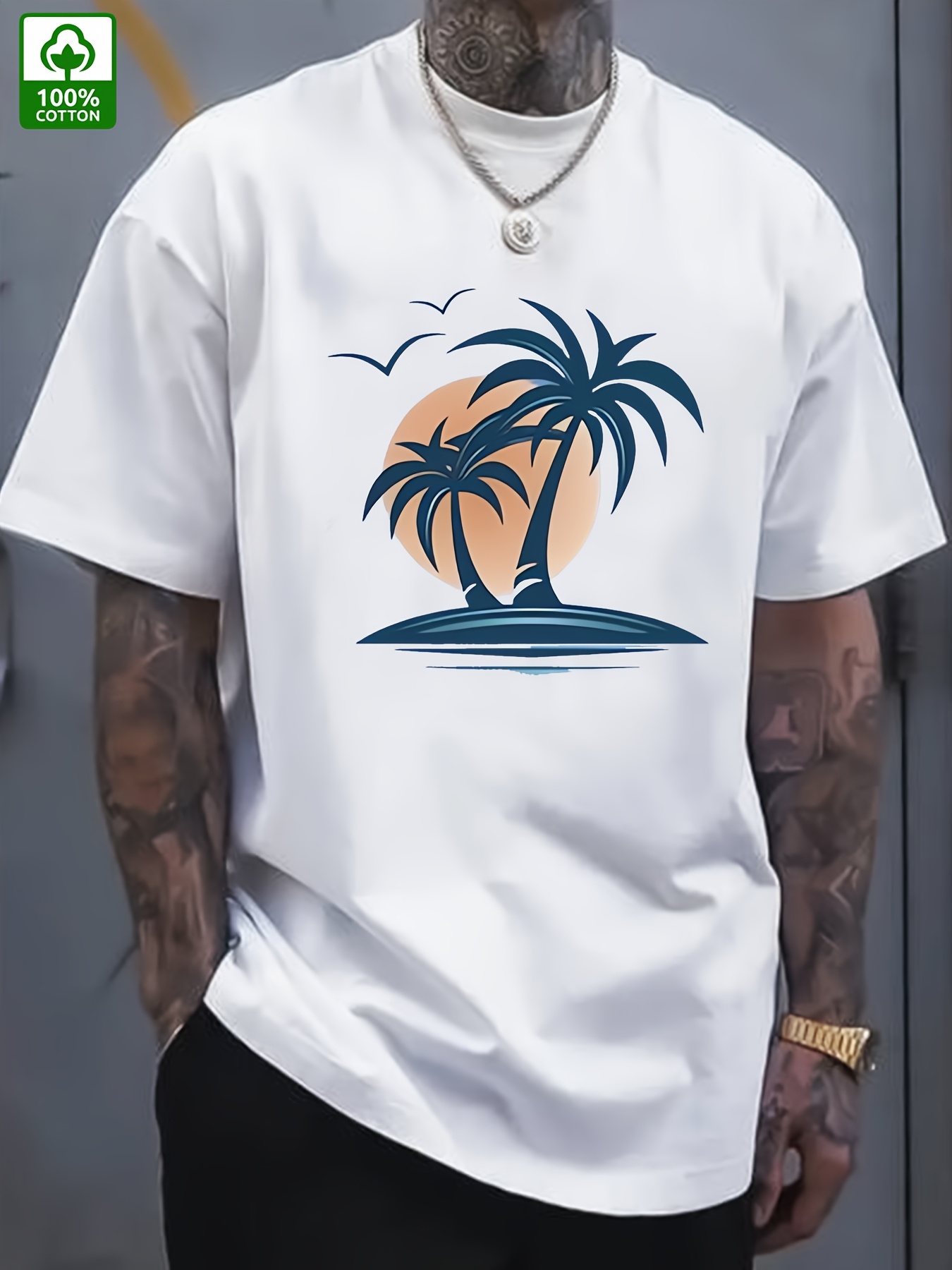 Tシャツ・カットソー MEDM 88rising Money Lucky Coconut tree tee white unisexual MEDM 88rising Money Lucky Coconut tree tee white unisexual