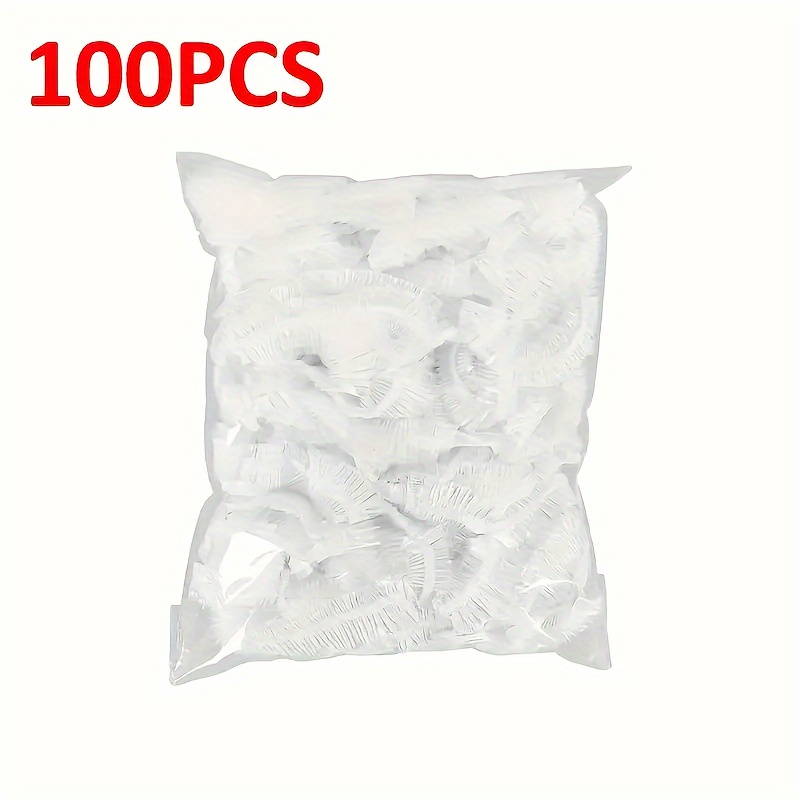Image of 100pcs Disposable Plastic Film Cover, The Disposable Plastic Film Cover Thickens The Household Food-grade Plastic Bag Without Tearing, Anti-stink Refrigerator Food Cover Dust-proof Leftovers Cover