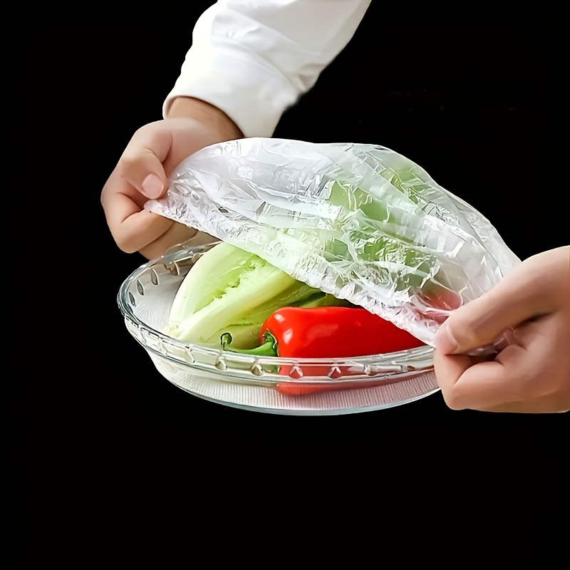 Transparent Plastic Food Wrap for Snacks and Ingredients