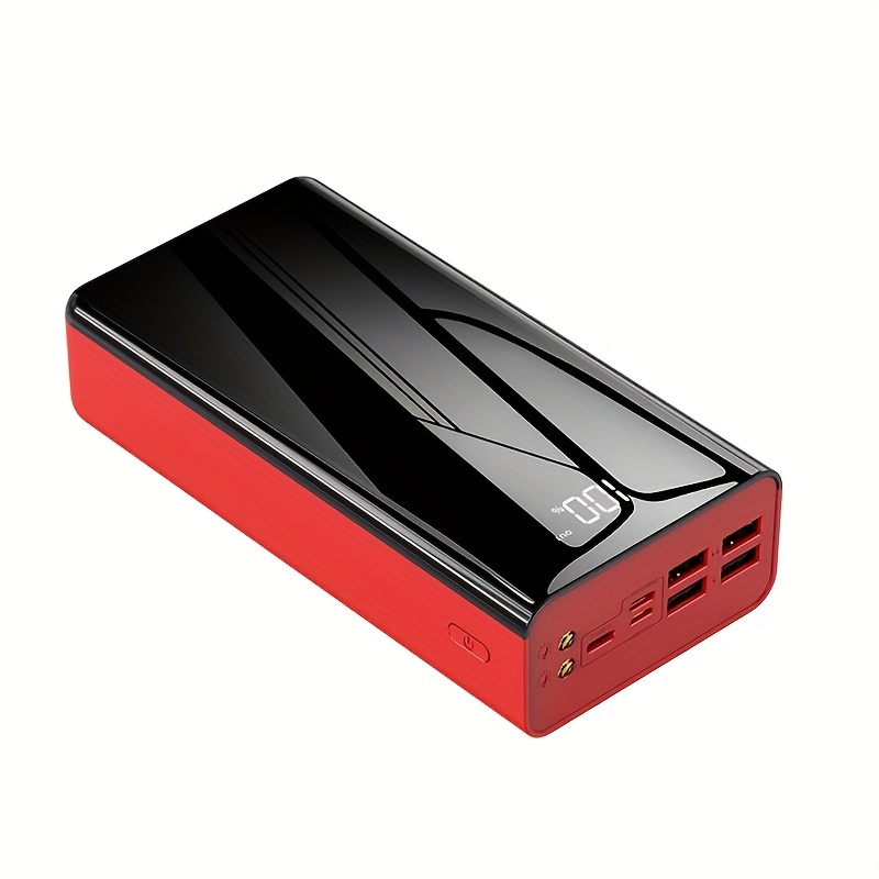 TEMU 50000mah Large-capacity Portable Power Bank, 22.5w Fast Charging, Camping Outdoor Light, Led Display Screen, Multiple Colors Available, Stylish